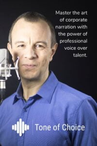 Master the art of corporate narration with the power of professional voice over talent.